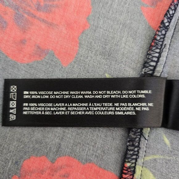 Cactus Man Ricky Singh Shirt Black Floral Button Up Hawaiian Mens Size Small - Picture 9 of 9